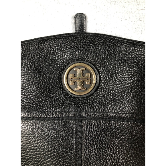 Tory Burch Teresa Leather Riding Boots 6.5 Black - Picture 3 of 6